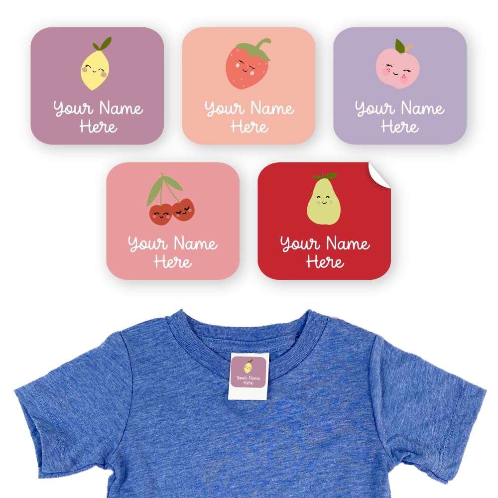 Personalized Clothing Labels for Kids - 40 Custom Name Stickers - Waterproof & Laundry Safe for Daycare, School or Camp - Use on Clothes, Jackets,