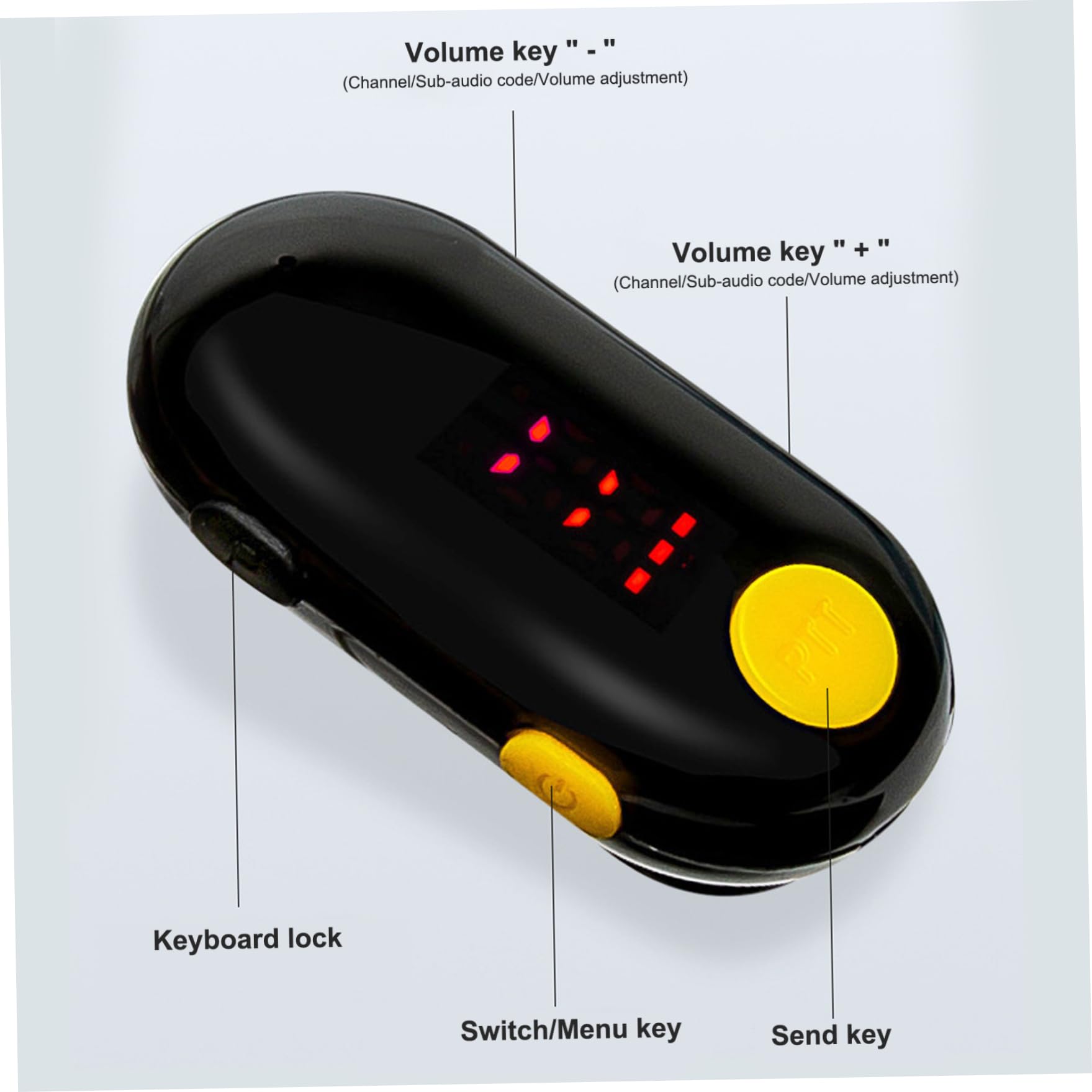 Piccoli walkie talkie, mini ricetrasmettitori FM da 3 pezzi Walkie talkie - Dispositivi di comunicazione portatili per ristoranti e turismo