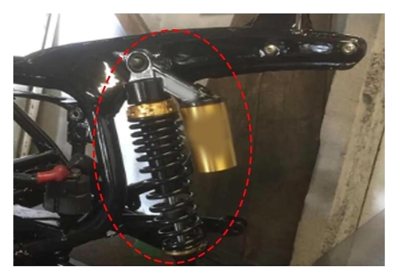 Amortiguador Choque Motocicleta para Yamaha para X MAX 300 para Xmax Amortiguadores De 7 Mm Y 350 Motocicleta(Oro)
