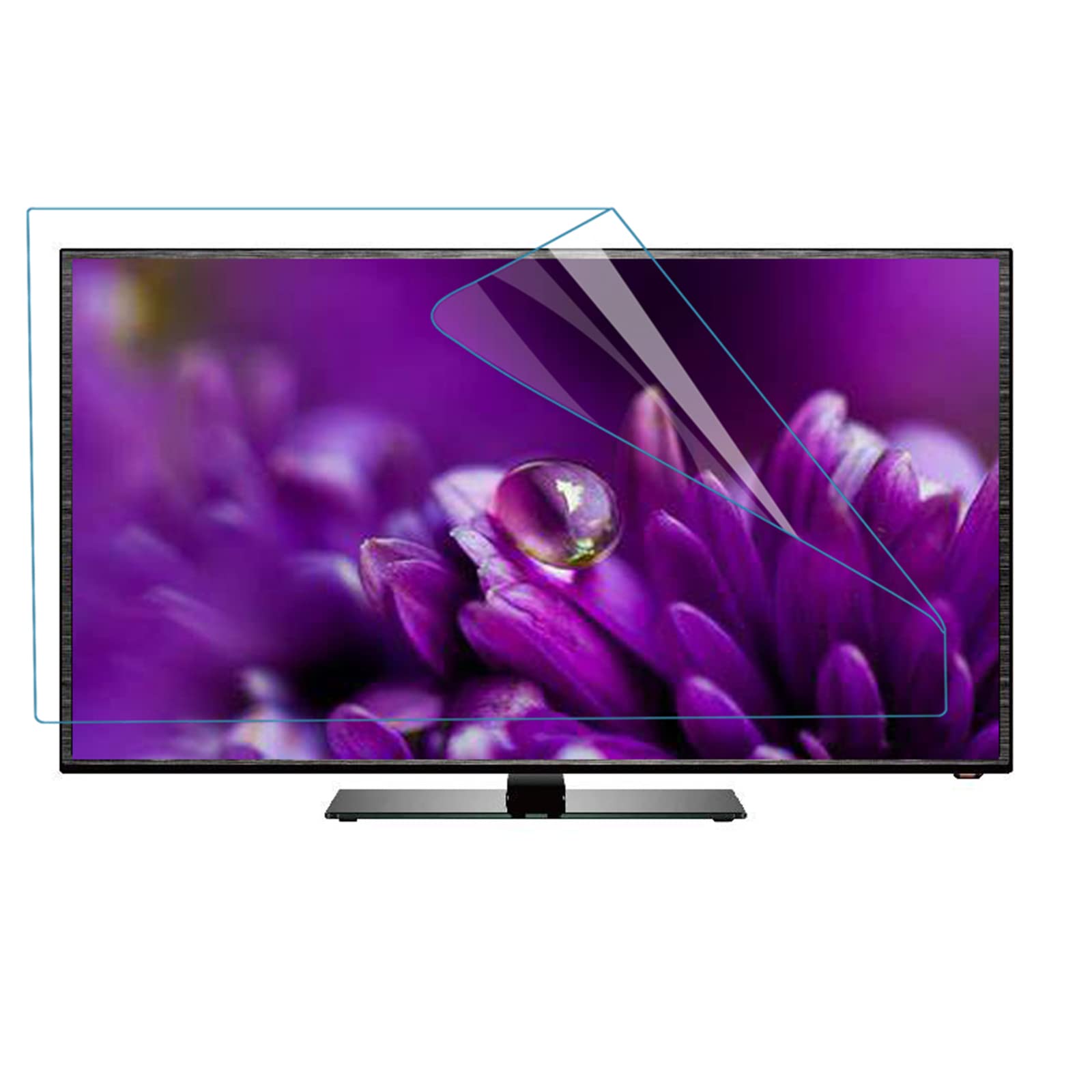 HAMIMI 40-46 Inch Matte Tv Screen Protector, Frosted Anti-Glare Film, Anti Blue Light, Anti-Scratch Injury, Suitable for LCD Monitors, Tvs, Pcs,Matte-40in(875X483) mm