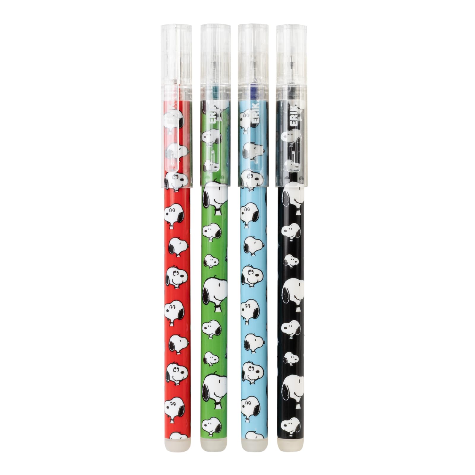 Grupo Erik Peanuts Snoopy Set Of 4 Erasable Pens - Stationery Gifts