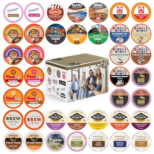 Image of Coffee Pods Variety Pack Sampler, Coffee Lovers Single-Serve Capsules & Pods For Keurig K Cup Machines, Assorted Variety Pack, 40 Count
