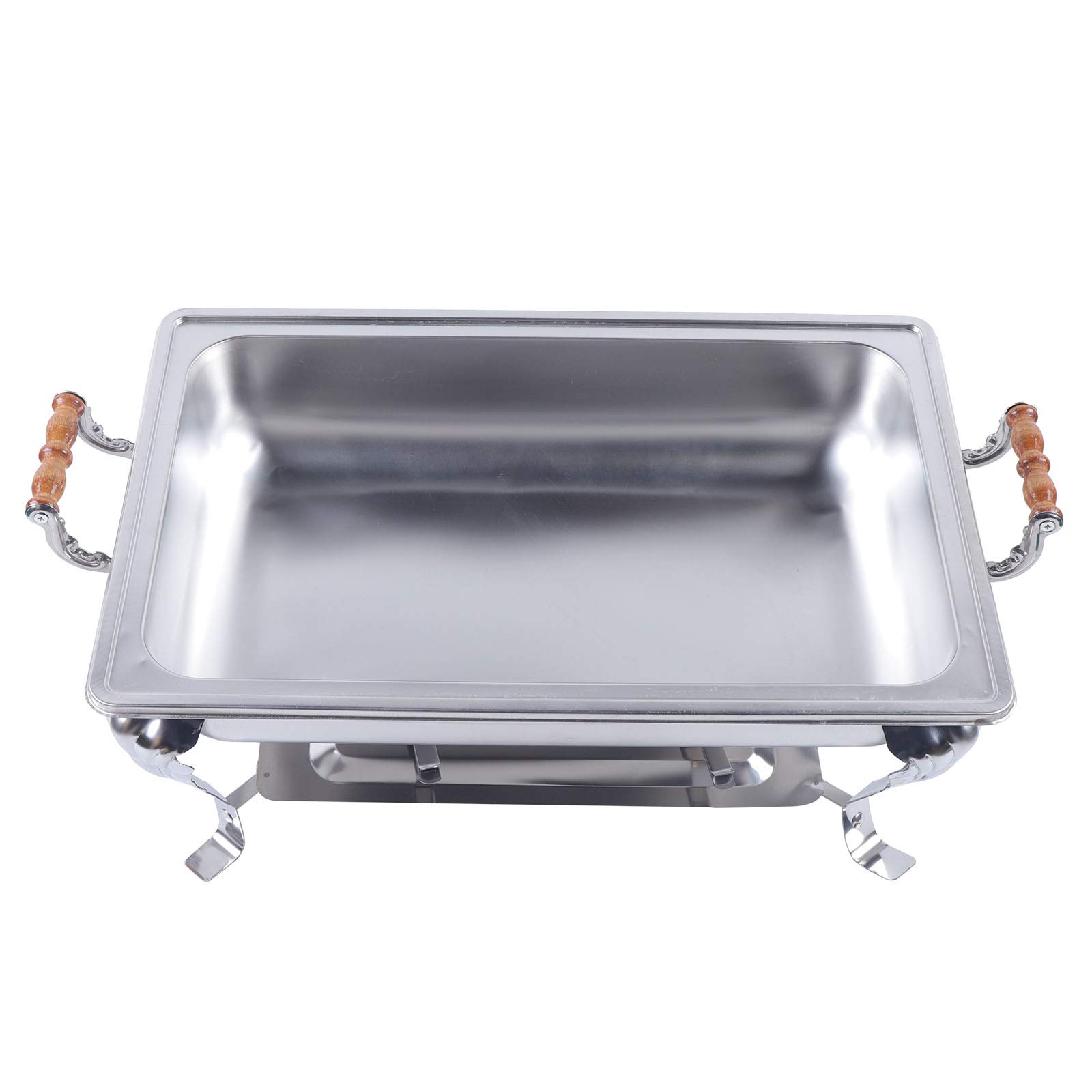 Recipiente de acero inoxidable para buffet con tapa, calentador de buffet, calentador de alimentos Chafing Dish, placa calentadora, recipiente para catering buffet