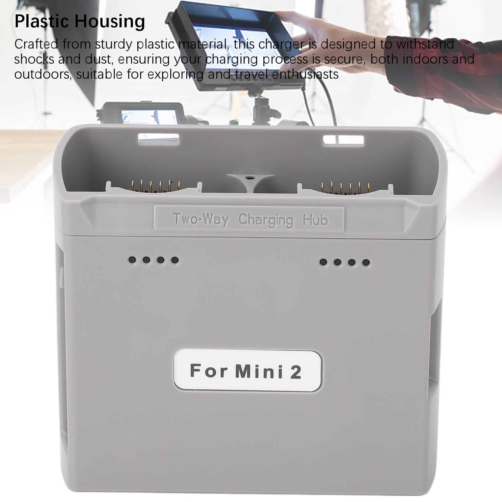 Hub di Ricarica per Batterie per Droni, Gestore di Ricarica Rapida PD Hub di Ricarica a Doppia Via Adatto per Mini 4K Mini2 Mini SE Mini2 SE, Batteria per Droni, Accessori per