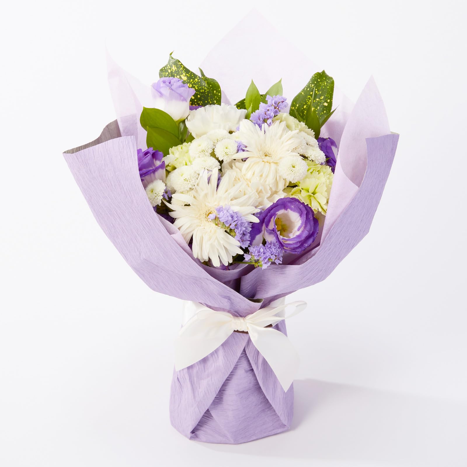 Amazon | ブルーミー そのまま飾れるブーケ Mサイズ 仏花 青紫 花束  