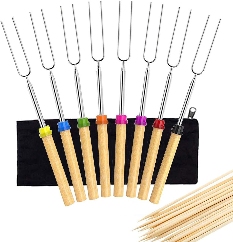 set di bastoncini per arrostire marshmallow