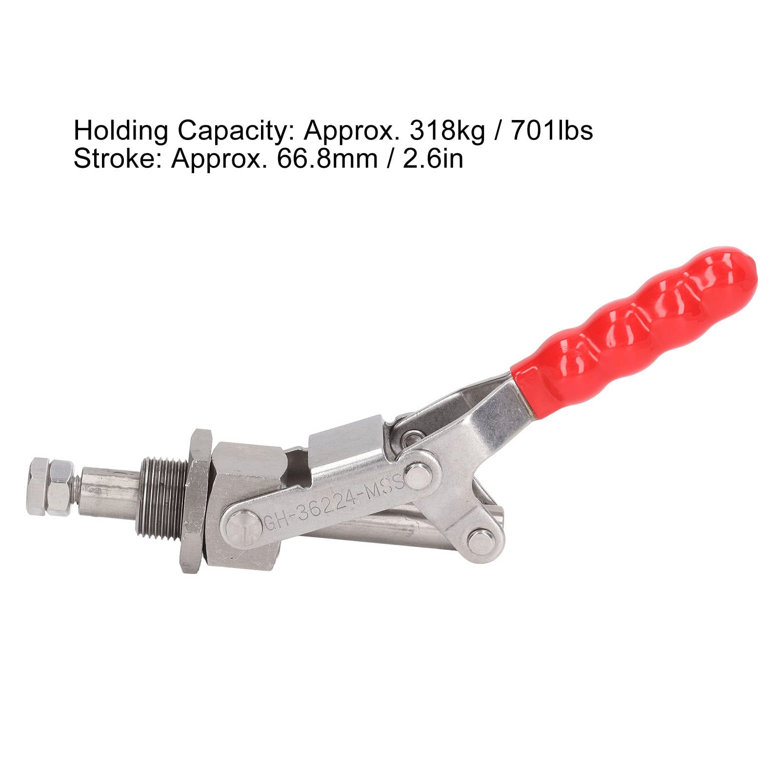 Yomiyuyr Push Pull Toggle Clamp,High Performance 180° Push Pull Toggle Clamp - 318kg (701lbs) Capacity for and Efficient Fastening in Woodworking and DIY Projects