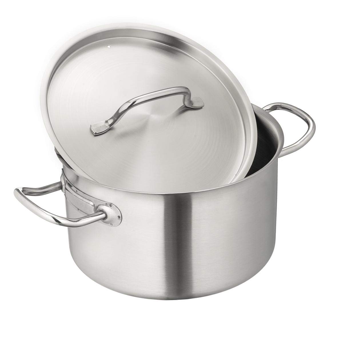 METRO Professional Bratentopf, Edelstahl, 19.2 L, mit Deckel, Induktion, Backofenfest