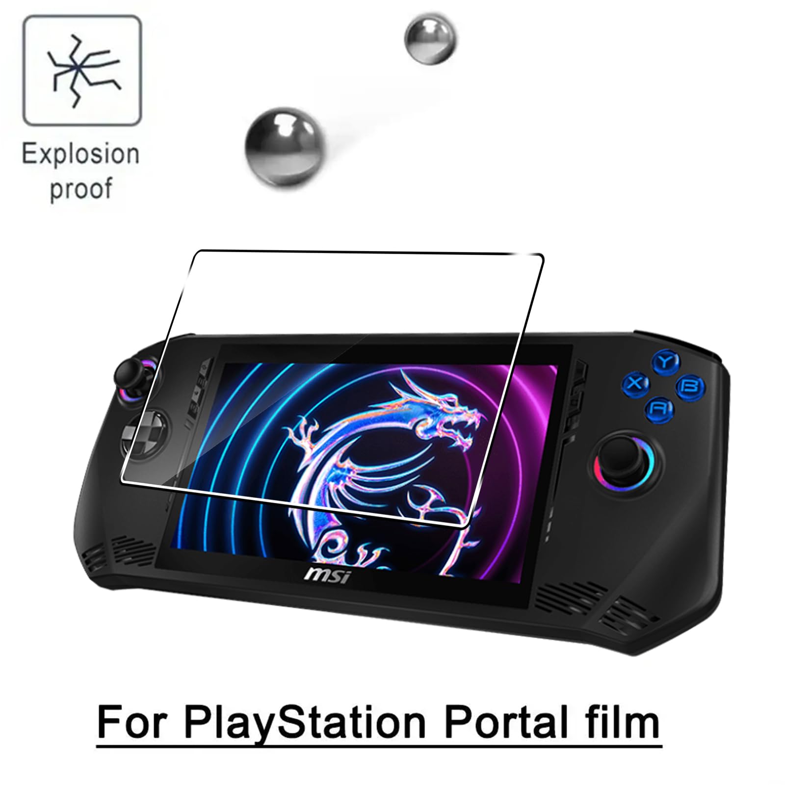 MEMELOKA Vetro Temperato per ASUS ROG Xbox Ally X/ROG Xbox Ally/MSI Claw, 2 Pezzi [Anti-Impronta][Senza Bolle] Durezza 9H Antigraffio HD Pellicola Protettiva