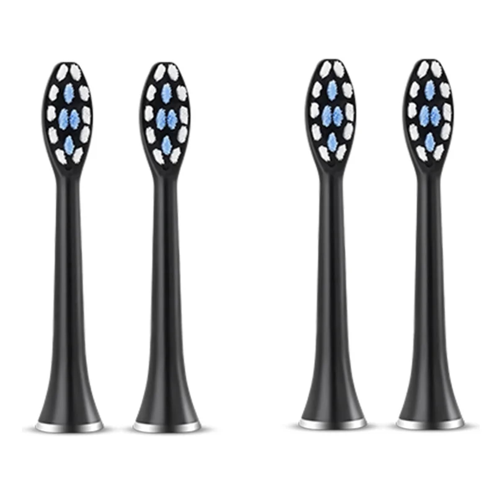 Cabezales de cepillo dental, compatible con SUBORT, S7, 4 piezas | Tamaño estándar, plástico, apto para adultos(8 white brush head)