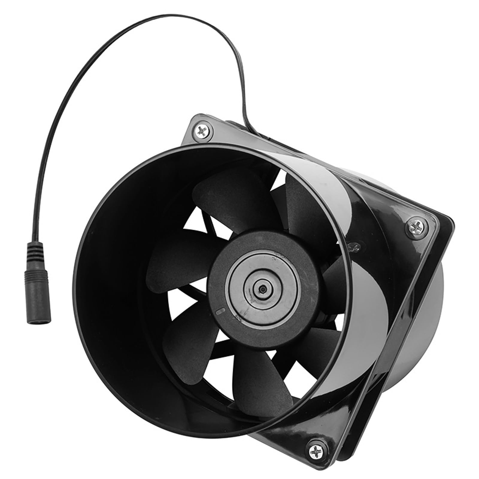 GOMETY Ventilatore tubolare da 100 mm, DC12 V, ventola assiale, 100 mm, con regolatore di velocità, ventola per tubi da 100 mm, rete silenziosa, adattatore per canale per serra, tenda da giardino
