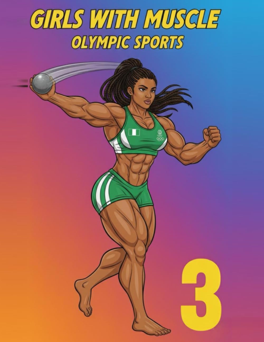 Girls With Muscle Coloring Book 3: Olympic Sports