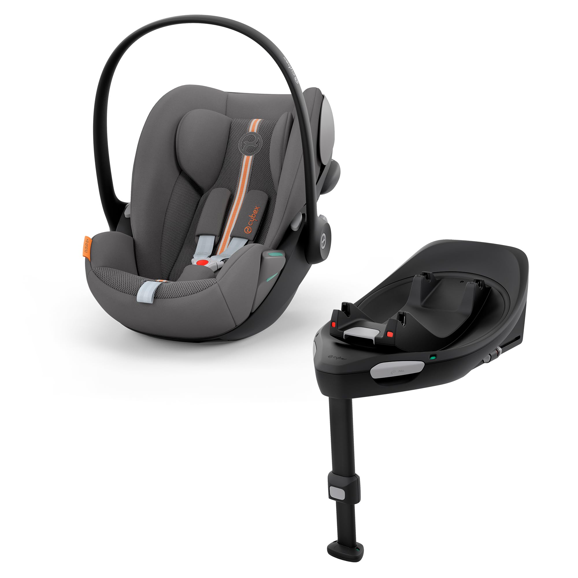 CYBEX Cloud G i-Size inclusivo CYBEX Base ISOFIX, Base G, Lava Grey Plus