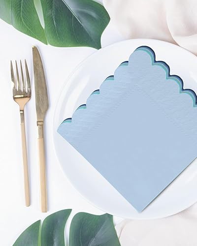 Miniatura 6 de qiqee Servilletas de cóctel Morandi Colors de 5 x 5 pulgadas, desechables, para bodas, cenas, fiestas de cumpleaños, postre, servilletas de papel