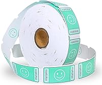 Vista 9 de L LIKED Rollo de Boletos de Rifa Smile, Cada Boleto 1''x2'', para Eventos, Entrada, Recompensa de Clase, Recaudación de Fondos y Premios, 1000 Rosa