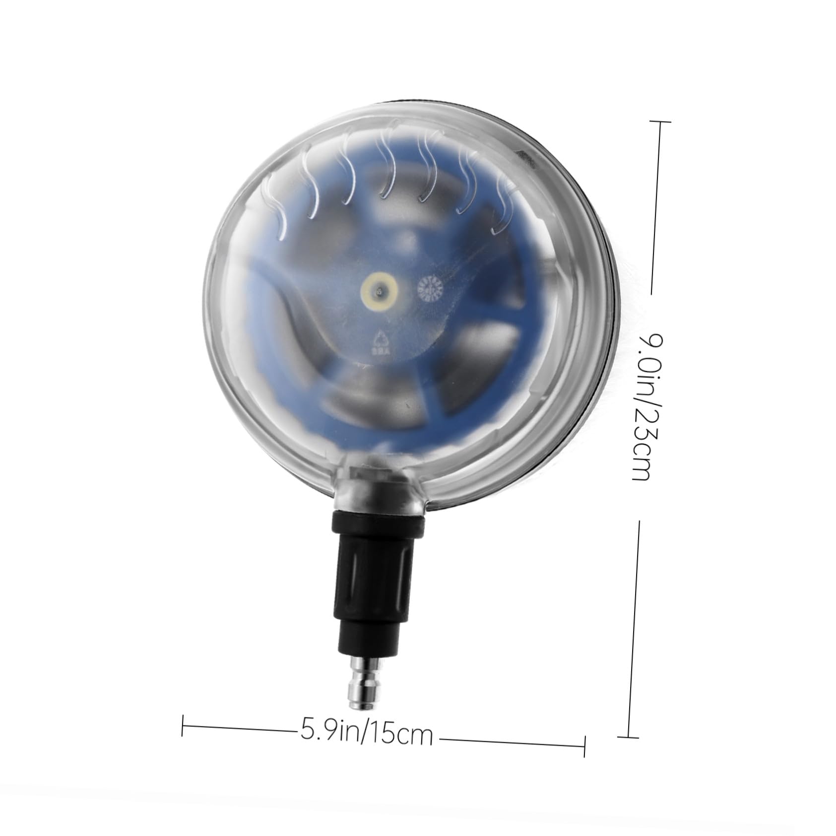 Cepillo Rotativo para Coche de Alta Presión Cepillo de Limpieza Automático con Conexión Rápida Cerdas Suaves para Lavado y Cuidado de Herramienta Duradera para Lavado de Vehículos