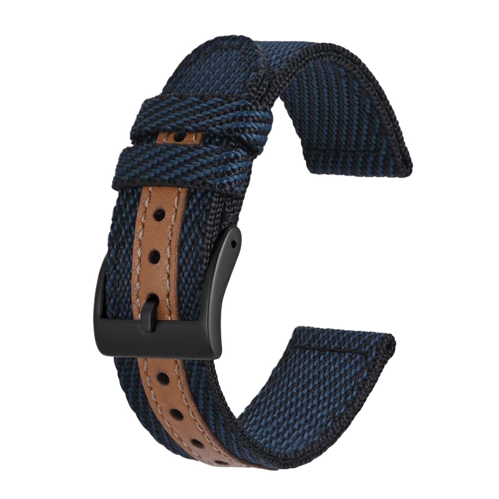 FYYFeng Bracelet de montre en nylon 18 mm 20 mm 22 mm bracelet de montre tissé léger haut de gamme doux et étanche remplacement de bracelet