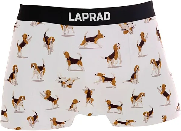 Laprad Men's Boxer Briefs Soft Breathable Underwear Stretch Boxer Shorts Leg