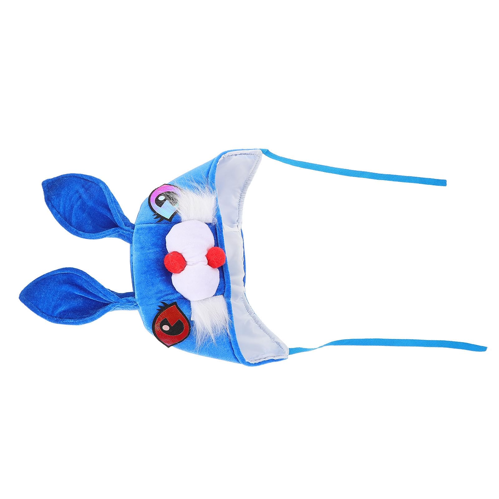 SEWACC 5 Piezas Sombrero de Conejo Azul de Poliéster para Disfraz, Cómodo y Fácil de Limpiar, Adecuado para Fiestas de Halloween y Celebraciones Familiares