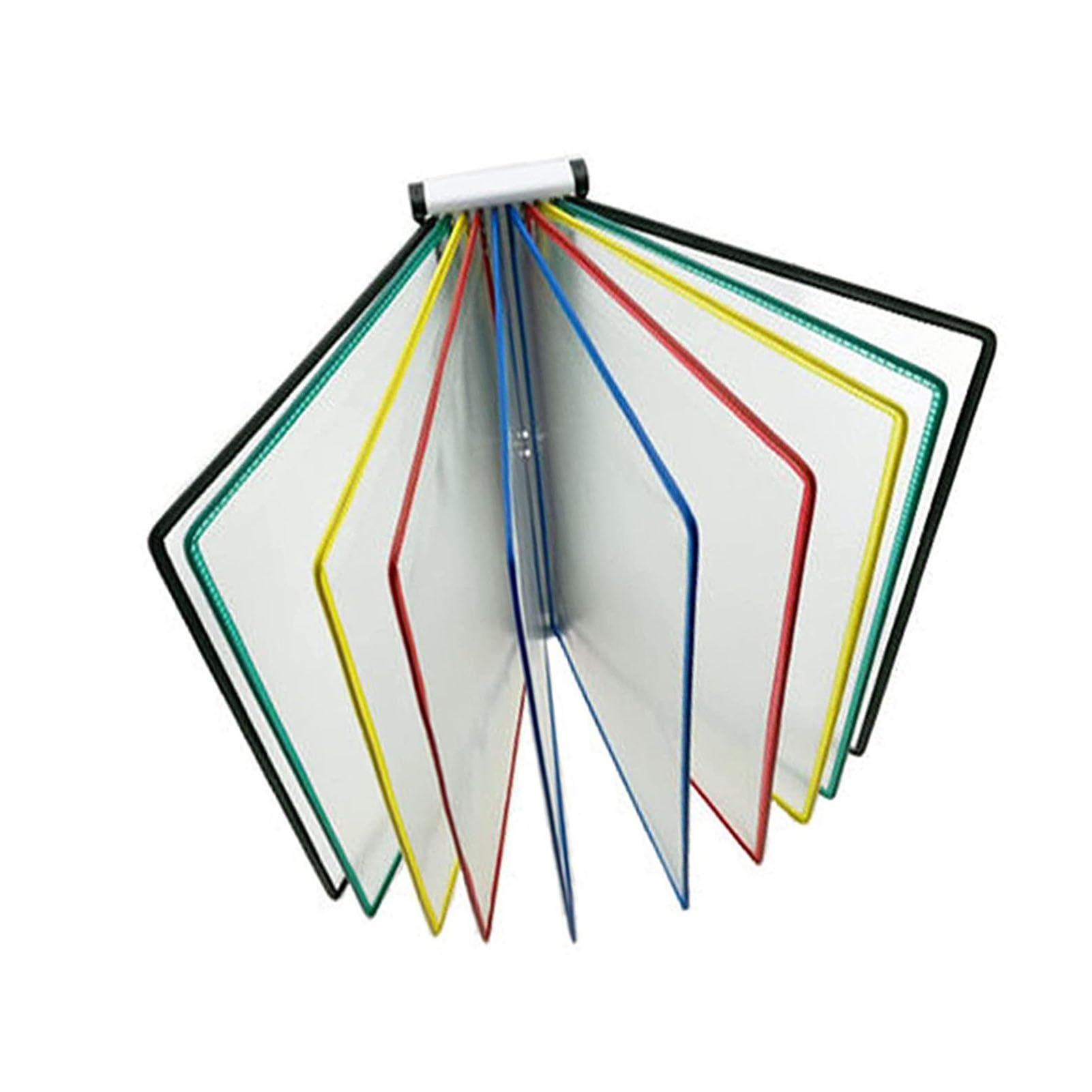 MYUYEE Wall Mount Reference Organizer - File Organizer For Desk, Pvc And Metal Wall-Mounted File Holder, Desktop Flip Display Folder, For Storing And Displaying A4 Documents