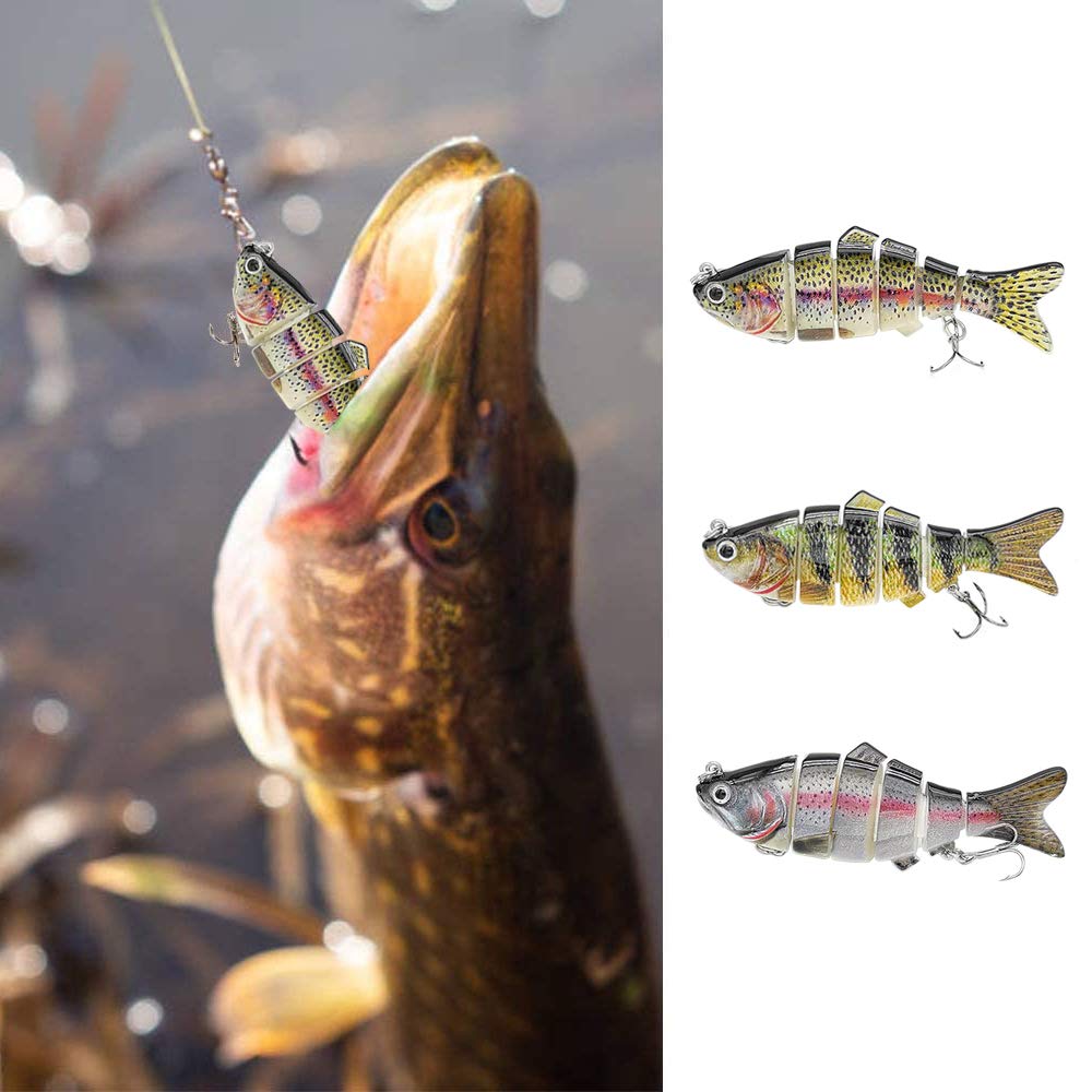 Esche Da Pesca A Manovella In Più Sezioni, Jointed Minnow - Foto 11