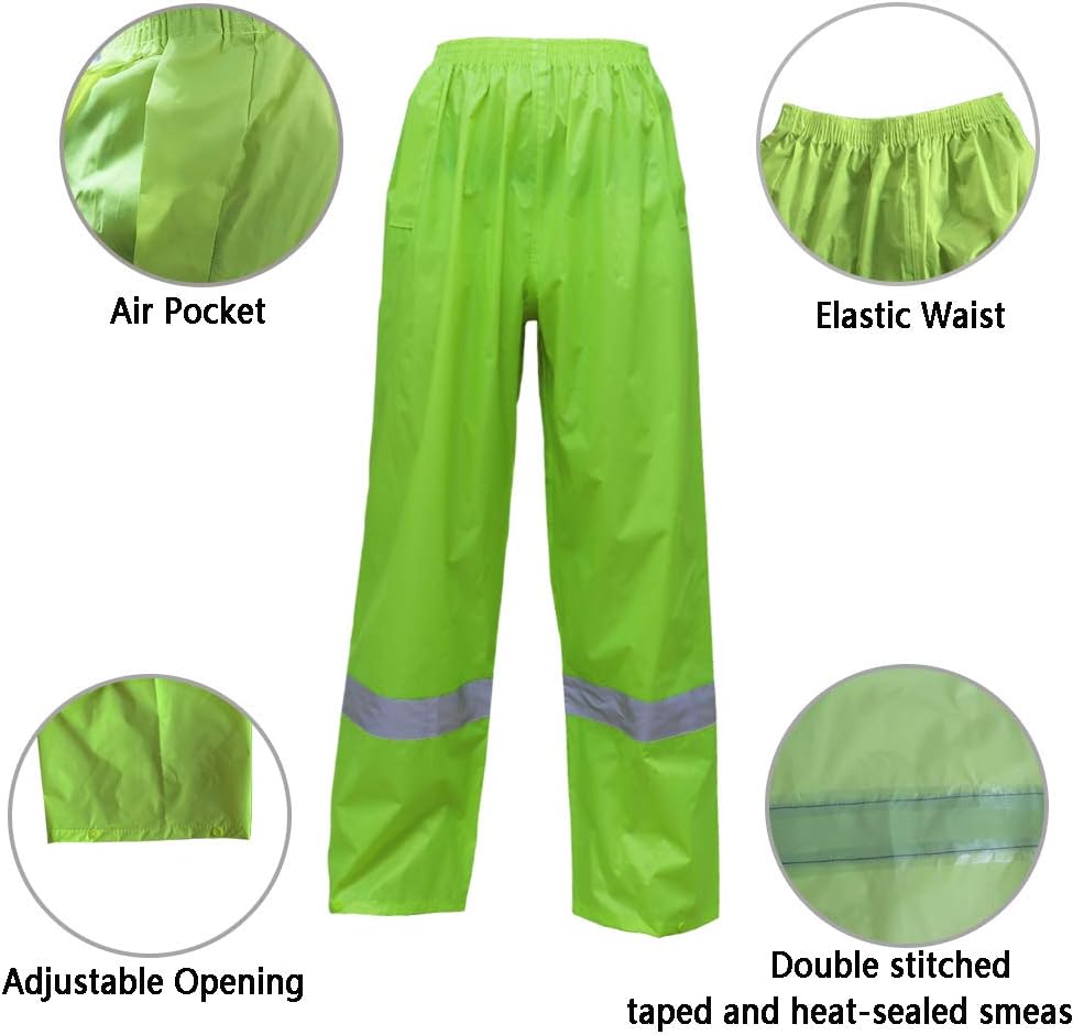 RainRider Rain Jacket Pants Suits for Men Women Waterproof Lightweight Rain Gear Workwear - Image 4