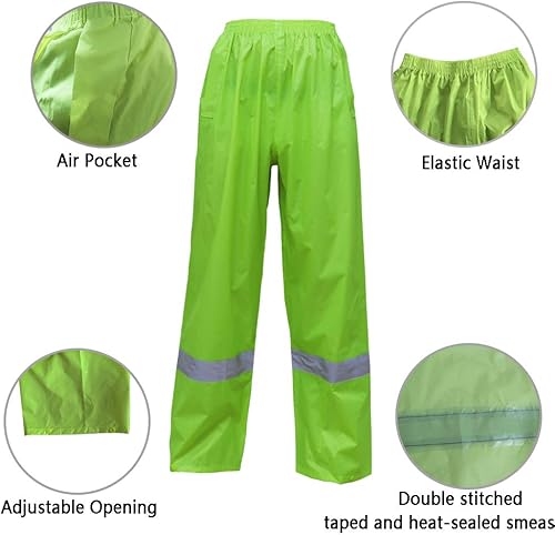 Miniatura 4 de RainRider Traje de Lluvia, Chaqueta y Pantalones para Hombres y Mujeres, Impermeable, Ligero, Equipo de Lluvia, Ropa de Trabajo