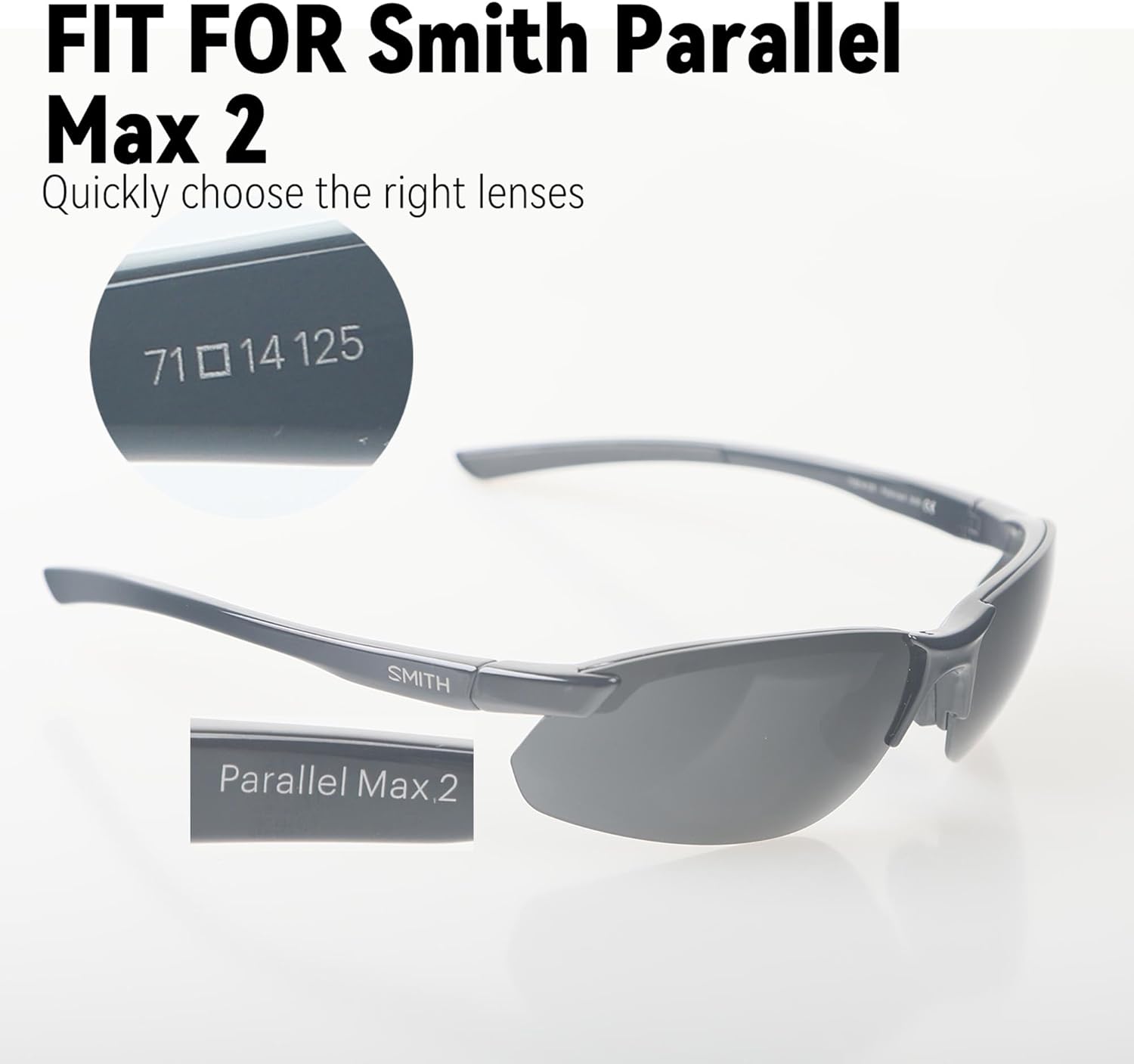 Replacement Lenses for Smith Parallel Max 2 Sunglasses - Image 2
