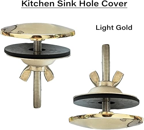 Miniatura 5 de Cubierta de orificio para fregadero de cocina de acero inoxidable, cubierta de orificio de grifo de 2 pulgadas, cubierta de orificio de fregadero de
