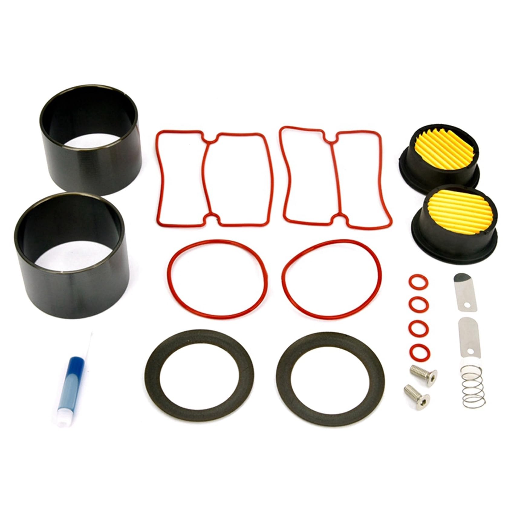4X Kit di Riparazione per Compressore D'Aria Olio Pompa per Vuoto da 750 W Compressore D'Aria Silenzioso Olio Manicotto del Cilindro Pistone del Cilindro