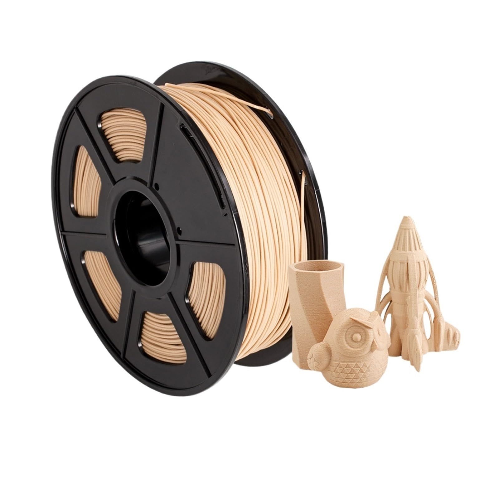 Filament do drukarki 3D 1,75 mm 1 kg filament do drukowania 3D, włókno drzewne, delikatny, bez pęcherzyków powietrza, niska kurczliwość