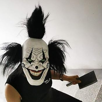 Amazon.com: GUOTAO Máscara de disfraz de payaso malvado de