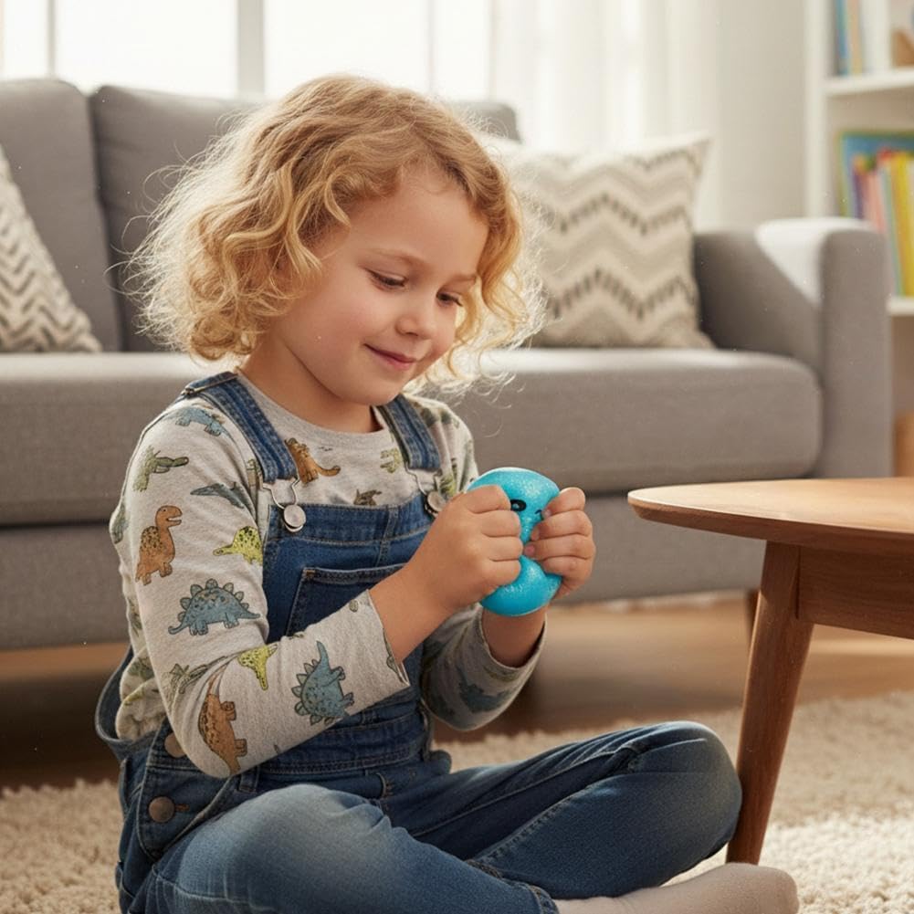 Glitter Dumpling Squishy, Squishy Dumpling Toy, Viral Dumplings Squishiest with Steamer Box, Stress & Anxiety Relief Toys for Adults Non-Edible