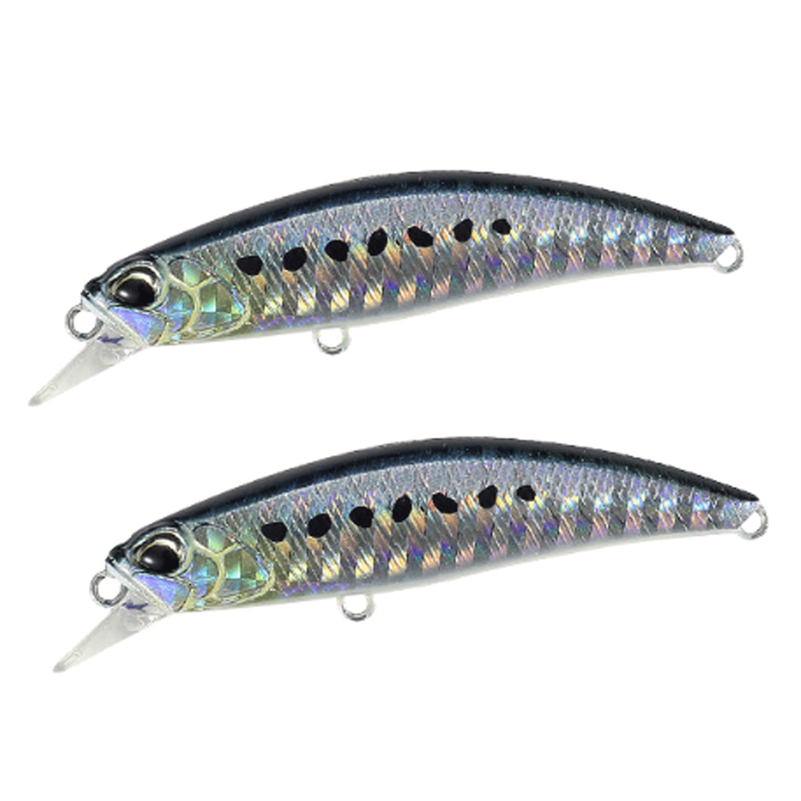 IvyLoutish Fishing Lure Bait 2 Pcs Mini Sinking Minnow Fishing Bait 60mm 6.5G Wobbler Bait Jerkbaits Peche Artificial Bait for Trout Bass Carp Fishing Fishing Tackle