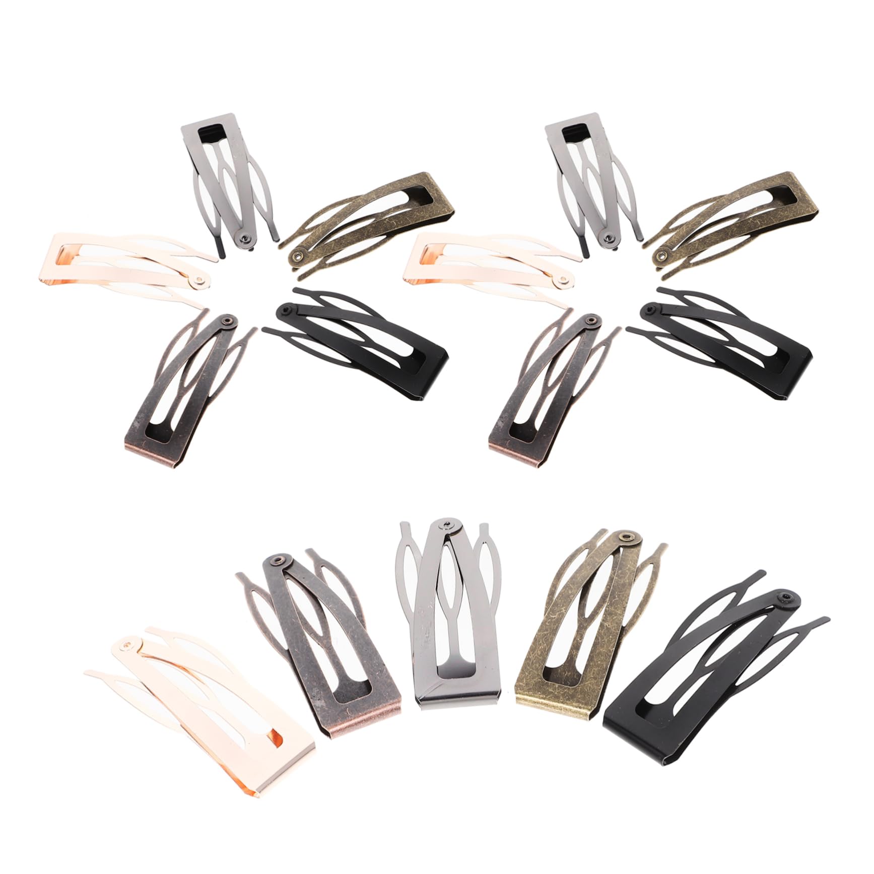 40 Horquillas Metálicas Pelo para Niñas y Mujeres, Pinzas a Presión Resistentes y Fáciles de Usar Diseño Delicado y Elegante