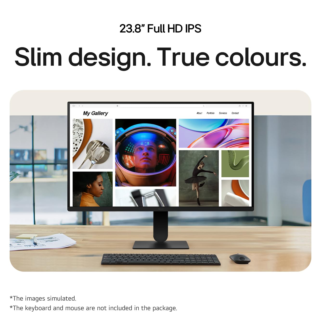 LG 24U411A-B Monitor PC 60,5 cm [23.8] 1920 x 1080 Pixel Full HD LED Nero (24IN IPS 1920X1080 120HZ 16:9 - 1300:1 250CD/M2 HDMI)