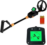 Detector de metal, detector de ouro profissional para caça ao tesouro, bobina de busca à prova d'água de 25,4 cm com visor LCD intuitivo, detectores de metal para caminhadas de exploração, detectores