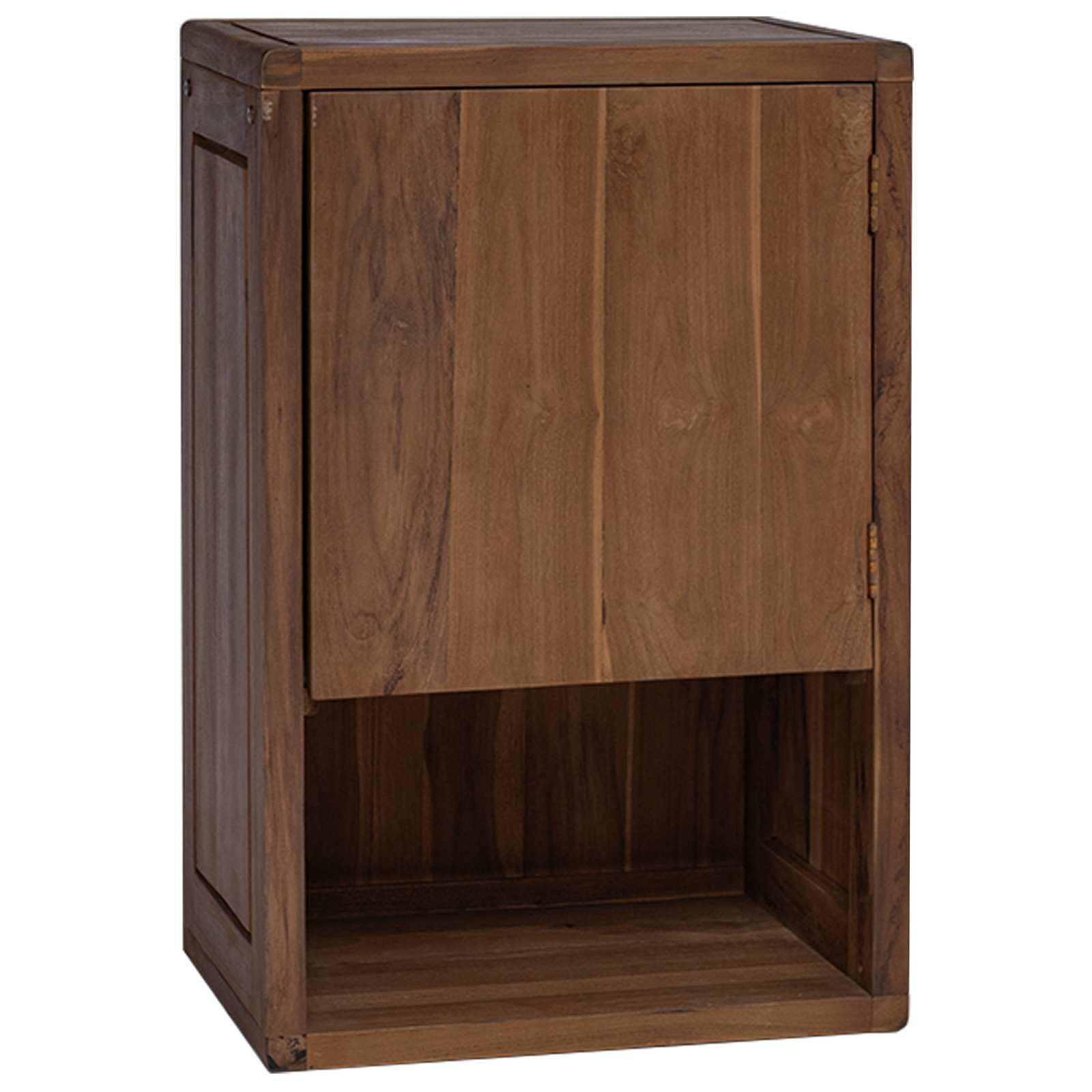 Mensola laterale da bagno in legno di teak, 45 x 30 x 70 cm