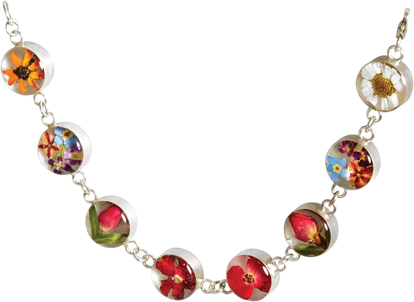 shv Real Flower Bracelet With Mixed Blooms