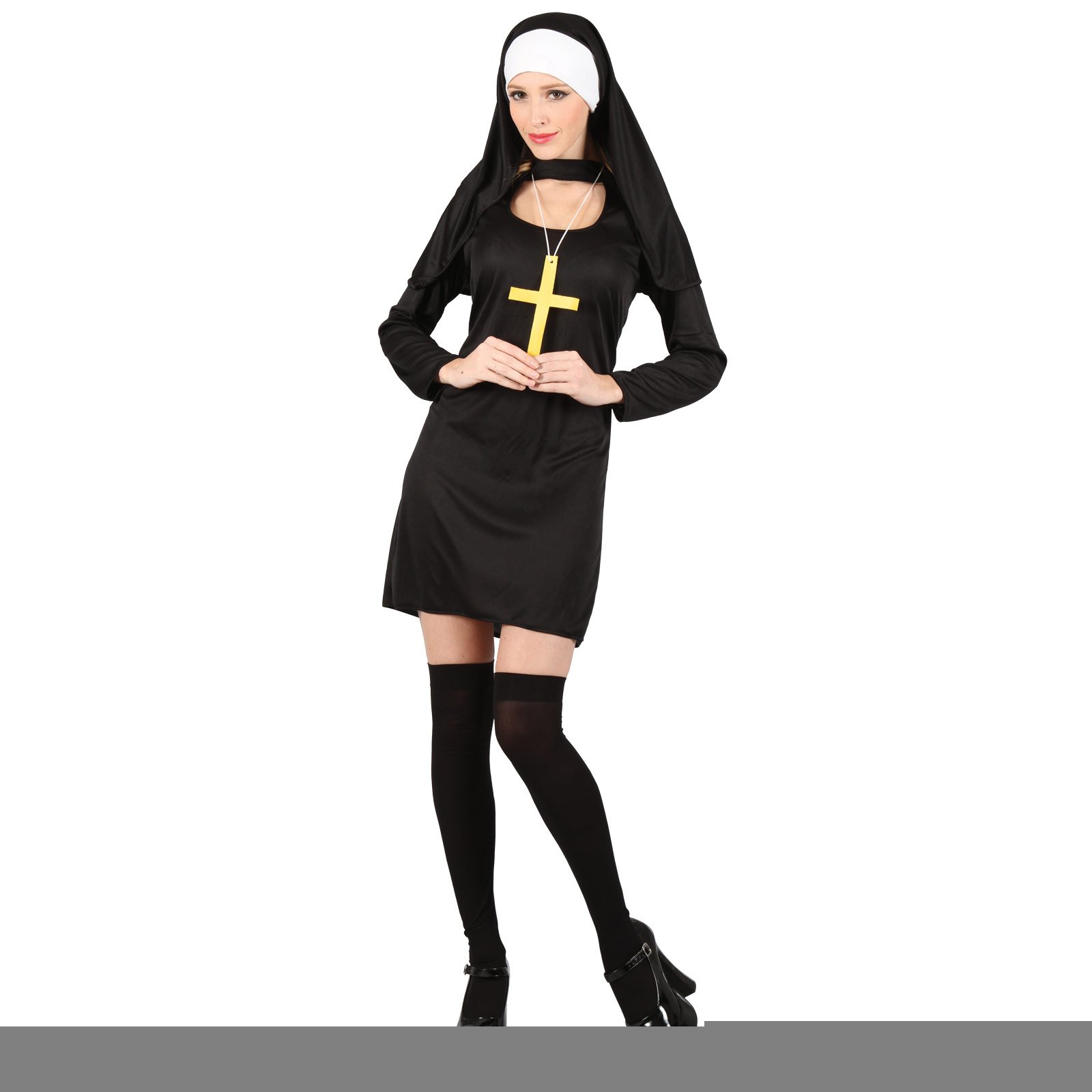 Wicked Costumes Adult Womens Sexy Nun Fancy Dress Costume - X-Large (UK 22-24)