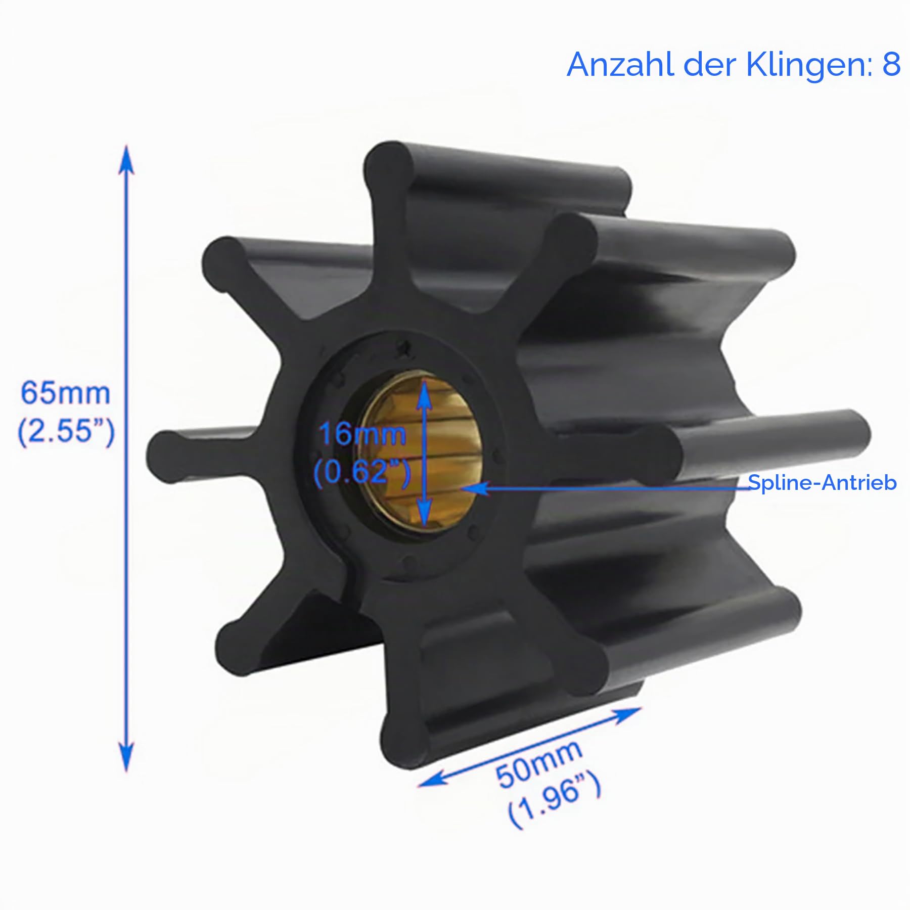 21951356 Wasserpumpen laufrad Reparatursatz 09-1028B für Vol-vo Penta und John-son Schiffsmotoren auch für Jab-sco 920-0001 18-3077