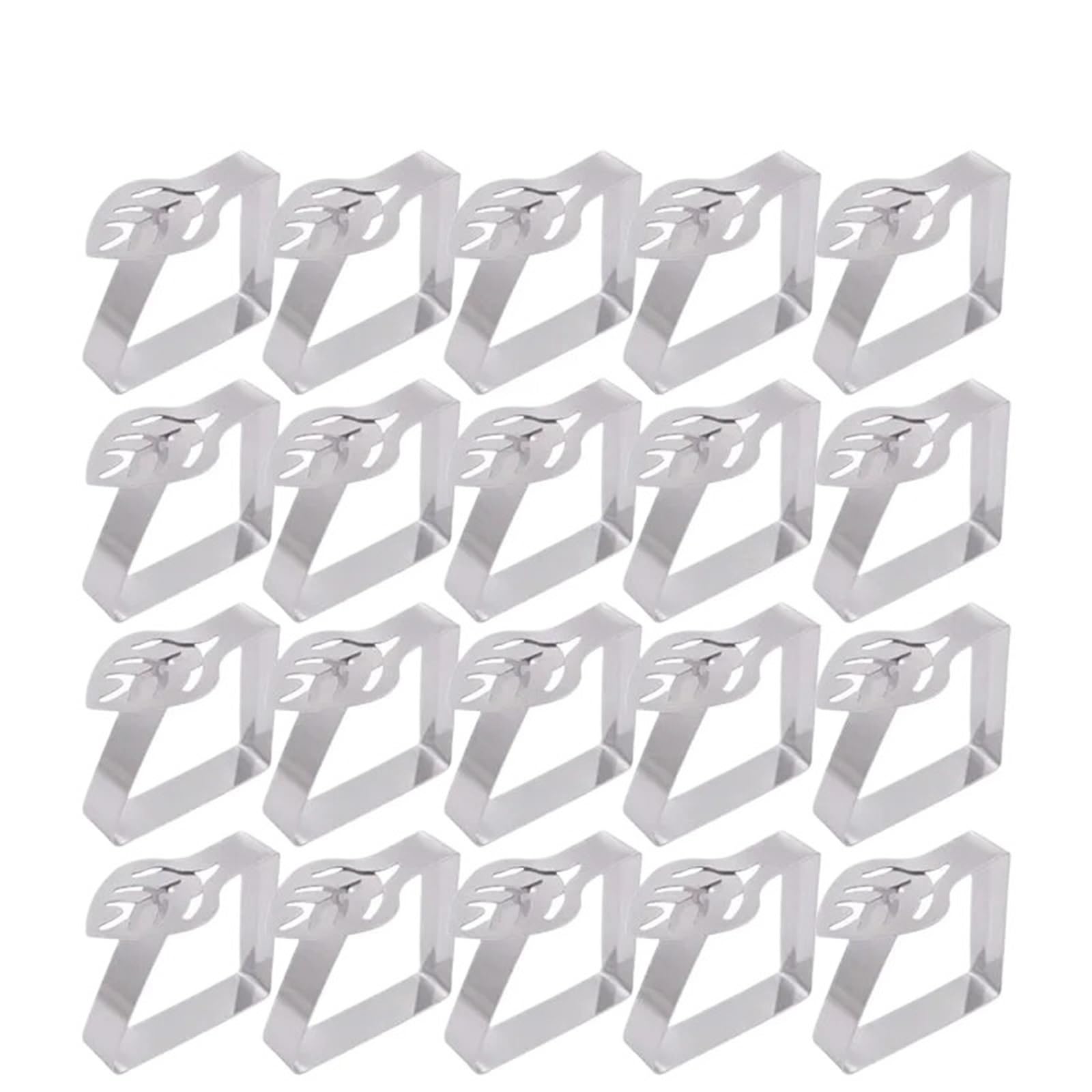 Tischdeckenklammern, 20 Stück, Edelstahl, 4,8 x ,2 cm, for Tisch