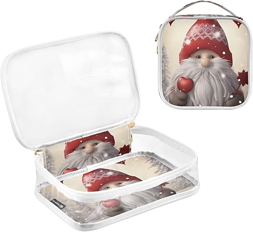 Miniatura 3 de Christmas Gnomes Clear Toiletry Bag for Traveling,2 Pack Makeup Cosmetic Bag with Zipper,Travel Bag for Toiletries,Travel Essentials 21214667