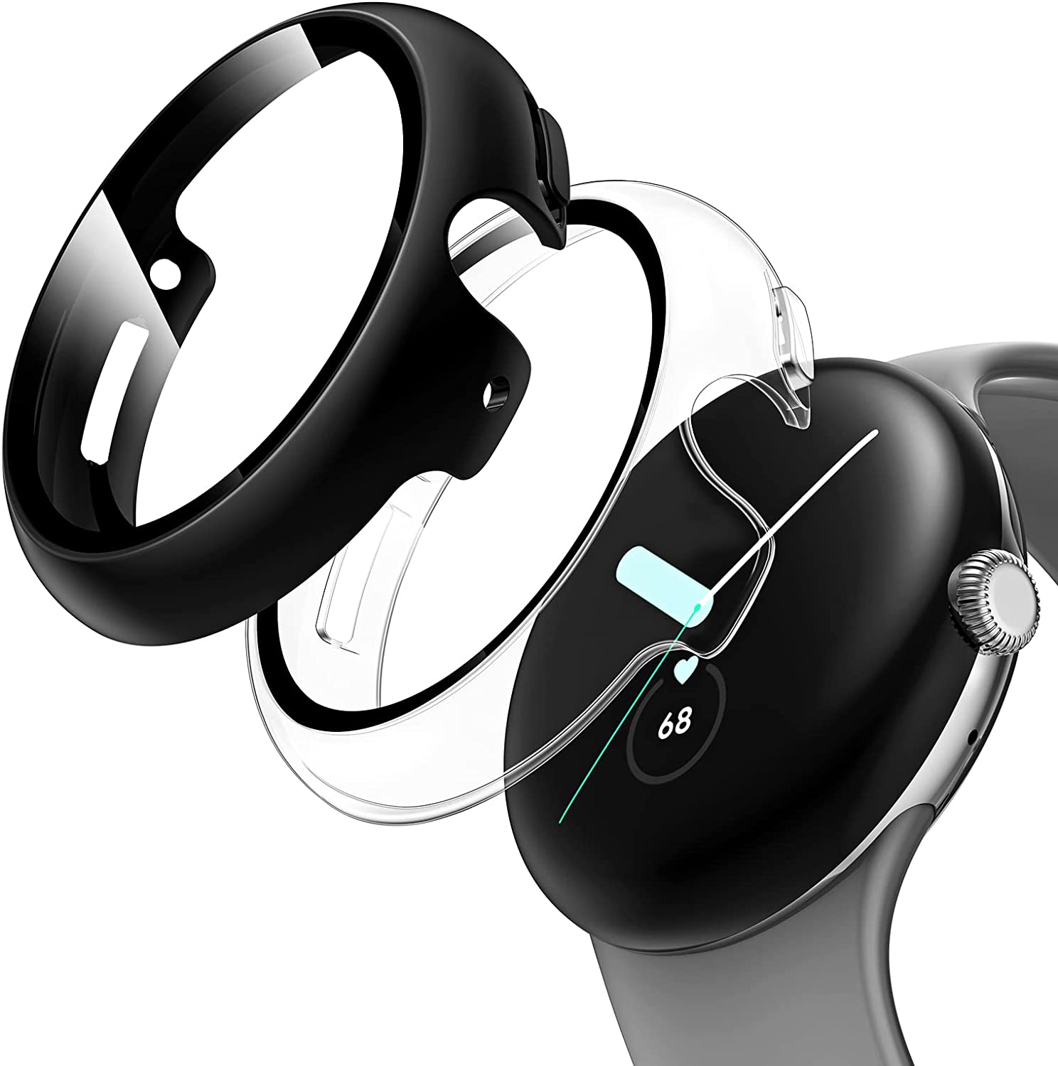 Amazon.co.jp: Google Pixel Watch 2/Pixel Watch 1 用 ケース 保護 