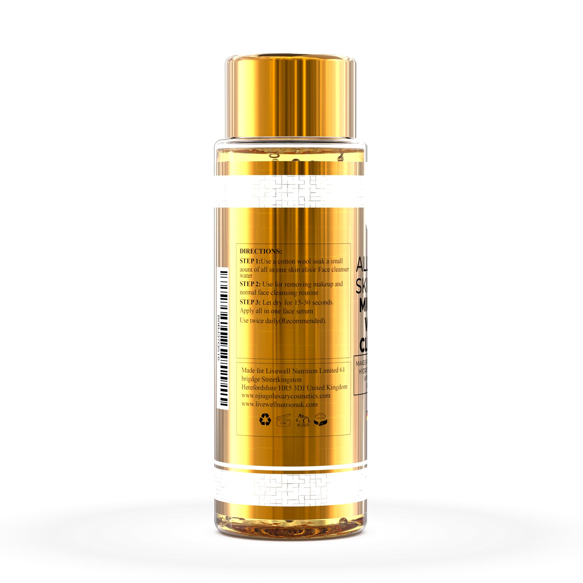 All in One Micellar Water Cleanser Effortlessly Removes Skin Impurities Suitable for All Skin Types - Image 2