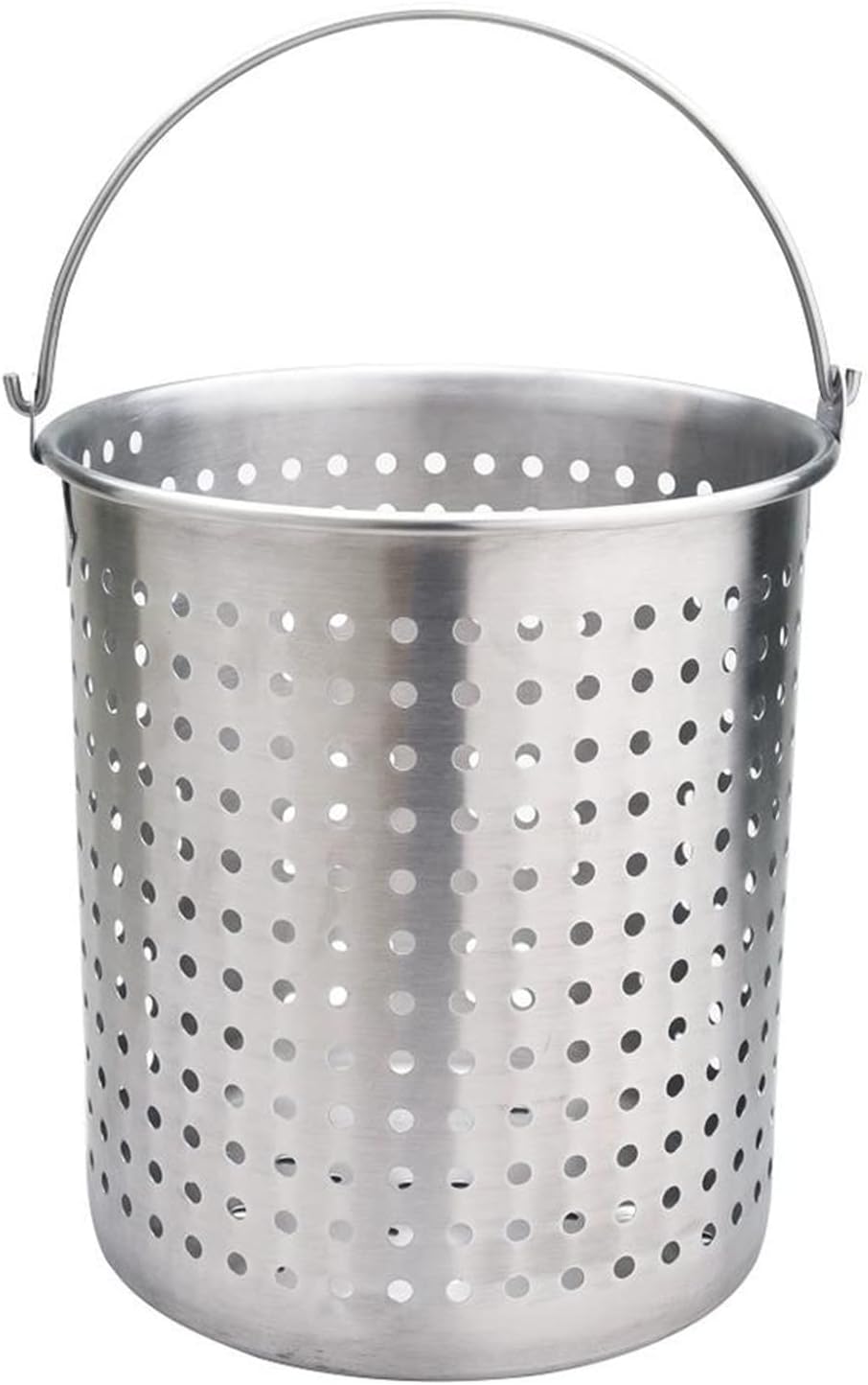 Stainless Steel Steamer Basket Deep Fat Fryer Strainer Frying Bucket Accessories Insert Seafood Boil Pot Crawfish Crab Steamer with Carrying Handle for Home Restaurant Kitchen (40CM)