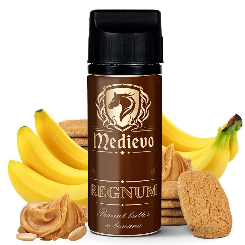 E-liquid REGNUM Medioevo by Drops 100ml - 70% VG / 30% PG - Mezcla de banana bañada en mantequilla...