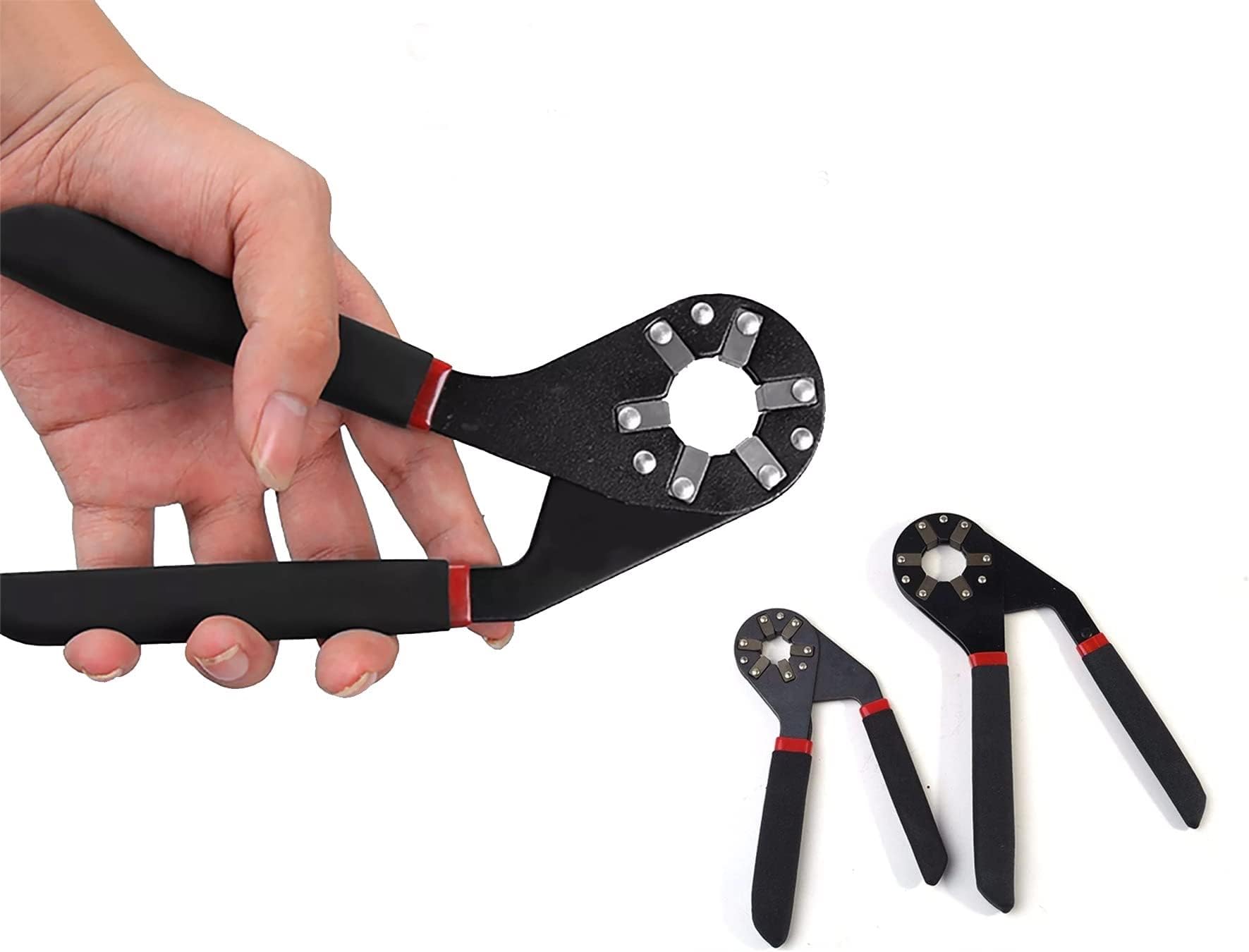 SEAHAVEN 6 & 8 Inch Bionic Adjustable Wrench Set | 14 in 1 Wrenches Multi-Function Adjustable Bionic Pier Spanner Repair Hand Tool, Round Head Wrench by Logger Head Tools (2Pcs)