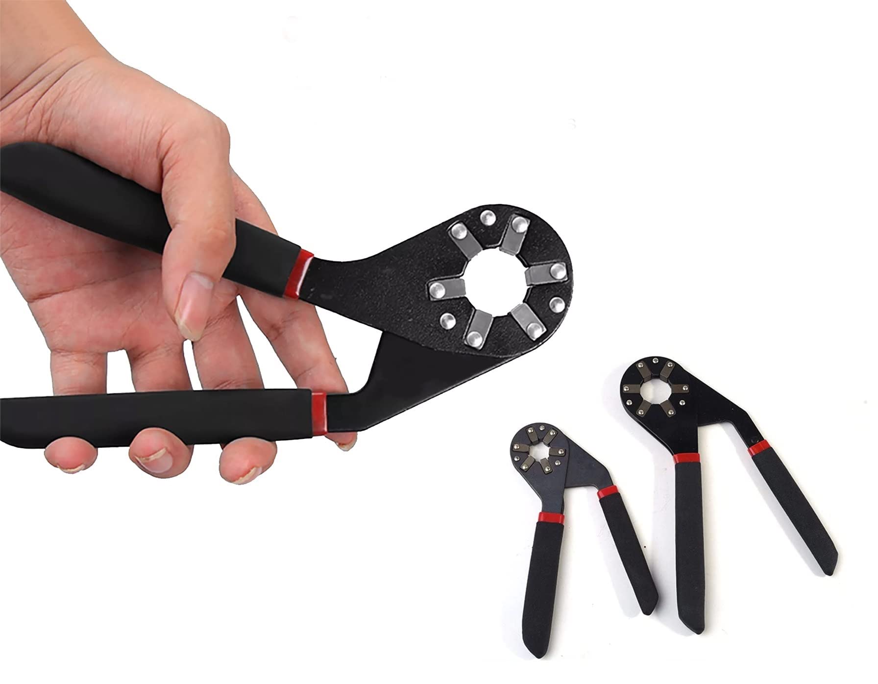 SEAHAVEN 6 & 8 Inch Bionic Adjustable Wrench Set | 14 in 1 Wrenches Multi-Function Adjustable Bionic Pier Spanner Repair Hand Tool, Round Head Wrench by Logger Head Tools (2Pcs)