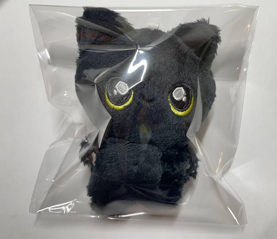 ぬいぐるみ オリジナル 猫 黒 10cm スクラッチ ぬいぐるみ MS 内藤デザイン研究所 猫 ネコ 黒猫